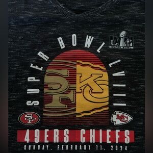 Women’s 2024 Super Bowl Chiefs vs 49ers Size L
